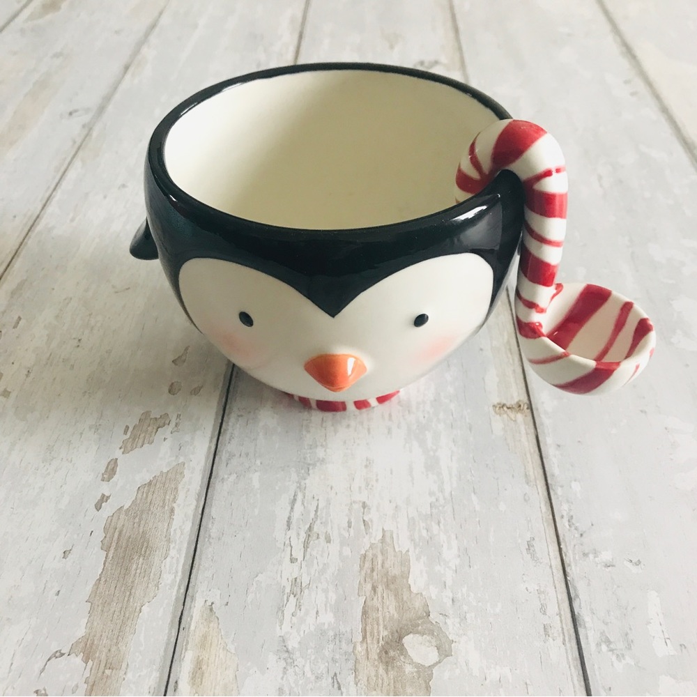 Vintage Hallmark Penguin Candy Dish with Scoop